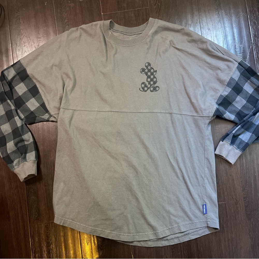 Disneyland Resort Mickey Spirit
Jersey Plaid Size M Dark Grey